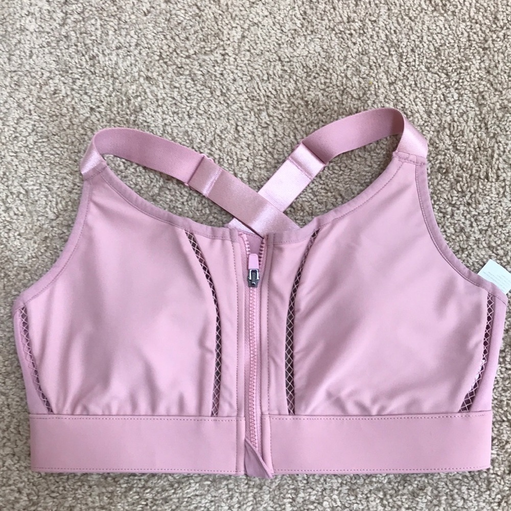 FABLETICS Size S mauve padded sports bra